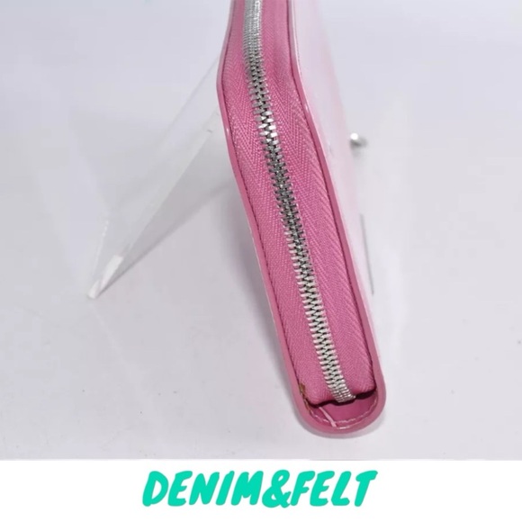 🩷Cartier Enamel Pink Mastline Happy Birthday Long Zip Around Wallet | PRELOVED! - Picture 7 of 9